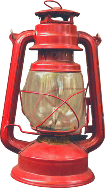 Old Red Vintage Lantern